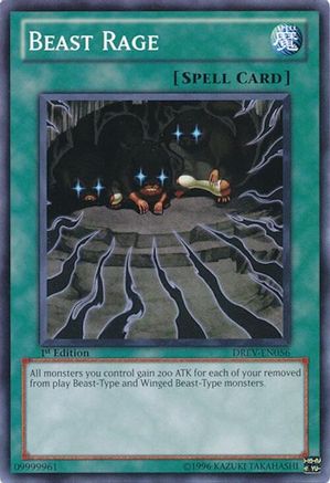 Beast Rage (DREV-EN056) - Duelist Revolution Unlimited Duelist Revolution Yugioh Single Squirtle Squad Card Shop.