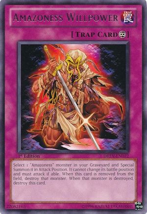 Amazoness Willpower (DREV-EN072) - Duelist Revolution 1st Edition Duelist Revolution Yugioh Single Squirtle Squad Card Shop.