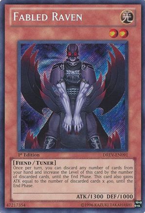 Fabled Raven (DREV-EN091) - Duelist Revolution 1st Edition Duelist Revolution Yugioh Single Squirtle Squad Card Shop.