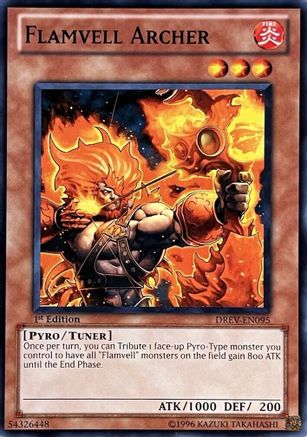 Flamvell Archer (DREV-EN095) - Duelist Revolution 1st Edition Duelist Revolution Yugioh Single Squirtle Squad Card Shop.