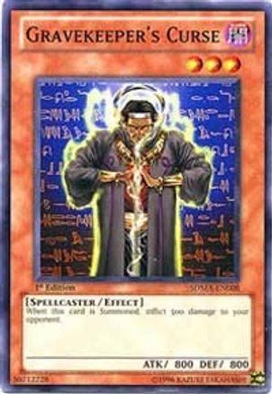 Gravekeeper's Curse (SDMA-EN008) - Structure Deck: Marik 1st Edition Structure Deck: Marik Yugioh Single Squirtle Squad Card Shop.