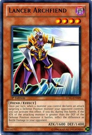 Lancer Archfiend (STBL-EN009) - Starstrike Blast 1st Edition Starstrike Blast Yugioh Single Squirtle Squad Card Shop.