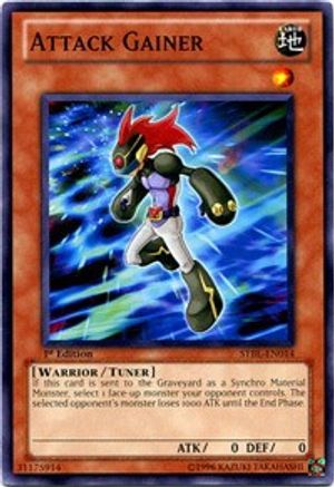Attack Gainer (STBL-EN014) - Starstrike Blast Unlimited Starstrike Blast Yugioh Single Squirtle Squad Card Shop.