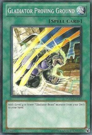 Gladiator Proving Ground (TU04-EN019) - Turbo Pack: Booster Four Unlimited Turbo Pack: Booster Four Yugioh Single Squirtle Squad Card Shop.
