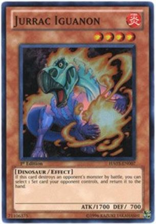 Jurrac Iguanon (HA03-EN007) - Hidden Arsenal 3 1st Edition Hidden Arsenal 3 Yugioh Single Squirtle Squad Card Shop.