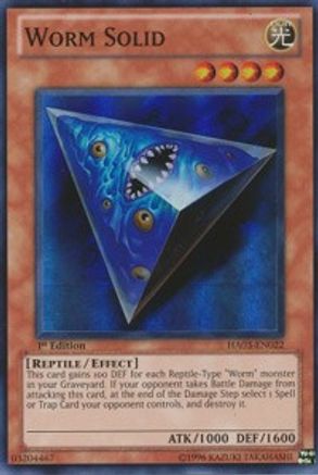 Worm Solid (HA03-EN022) - Hidden Arsenal 3 1st Edition Hidden Arsenal 3 Yugioh Single Squirtle Squad Card Shop.