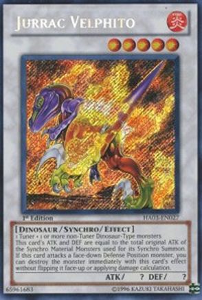 Jurrac Velphito (HA03-EN027) - Hidden Arsenal 3 Unlimited Hidden Arsenal 3 Yugioh Single Squirtle Squad Card Shop.