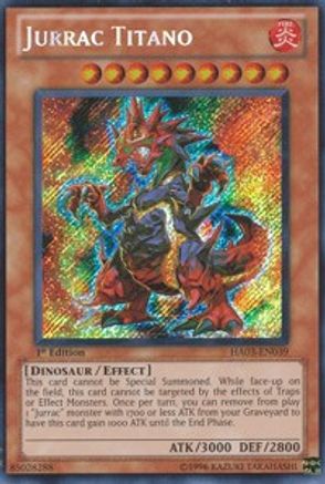 Jurrac Titano (HA03-EN039) - Hidden Arsenal 3 1st Edition Hidden Arsenal 3 Yugioh Single Squirtle Squad Card Shop.