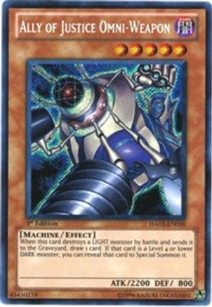 Ally of Justice Omni-Weapon (HA03-EN050) - Hidden Arsenal 3 1st Edition Hidden Arsenal 3 Yugioh Single Squirtle Squad Card Shop.