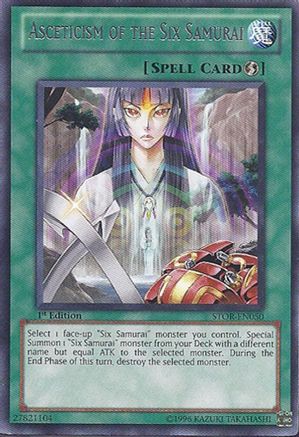 Asceticism of the Six Samurai (STOR-EN050) - Storm of Ragnarok Unlimited Storm of Ragnarok Yugioh Single Squirtle Squad Card Shop.