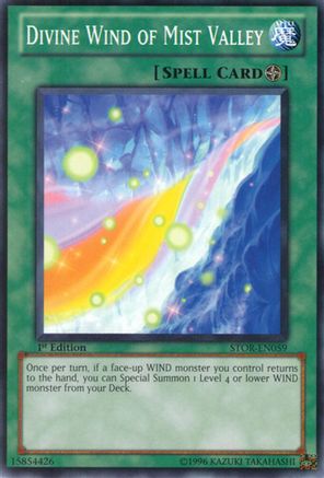 Divine Wind of Mist Valley (STOR-EN059) - Storm of Ragnarok 1st Edition Storm of Ragnarok Yugioh Single Squirtle Squad Card Shop.