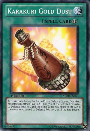 Karakuri Gold Dust (STOR-EN053) - Storm of Ragnarok Unlimited Storm of Ragnarok Yugioh Single Squirtle Squad Card Shop.