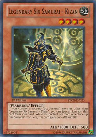 Legendary Six Samurai - Kizan (STOR-EN020) - Storm of Ragnarok Unlimited Storm of Ragnarok Yugioh Single Squirtle Squad Card Shop.