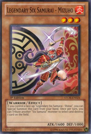 Legendary Six Samurai - Mizuho (STOR-EN024) - Storm of Ragnarok 1st Edition Storm of Ragnarok Yugioh Single Squirtle Squad Card Shop.