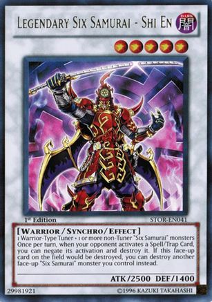 Legendary Six Samurai - Shi En (STOR-EN041) - Storm of Ragnarok 1st Edition Storm of Ragnarok Yugioh Single Squirtle Squad Card Shop.