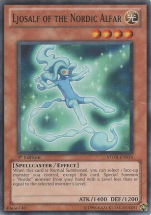 Ljosalf of the Nordic Alfar (STOR-EN014) - Storm of Ragnarok 1st Edition Storm of Ragnarok Yugioh Single Squirtle Squad Card Shop.