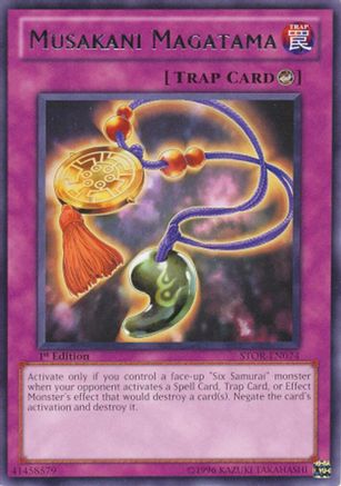 Musakani Magatama (STOR-EN074) - Storm of Ragnarok Unlimited Storm of Ragnarok Yugioh Single Squirtle Squad Card Shop.