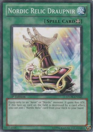 Nordic Relic Draupnir (STOR-EN045) - Storm of Ragnarok 1st Edition Storm of Ragnarok Yugioh Single Squirtle Squad Card Shop.