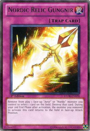 Nordic Relic Gungnir (STOR-EN070) - Storm of Ragnarok 1st Edition Storm of Ragnarok Yugioh Single Squirtle Squad Card Shop.