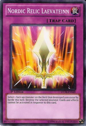 Nordic Relic Laevateinn (STOR-EN069) - Storm of Ragnarok Unlimited Storm of Ragnarok Yugioh Single Squirtle Squad Card Shop.