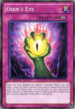 Odin's Eye (STOR-EN072) - Storm of Ragnarok Unlimited Storm of Ragnarok Yugioh Single Squirtle Squad Card Shop.