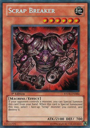 Scrap Breaker (STOR-EN084) - Storm of Ragnarok 1st Edition Storm of Ragnarok Yugioh Single Squirtle Squad Card Shop.