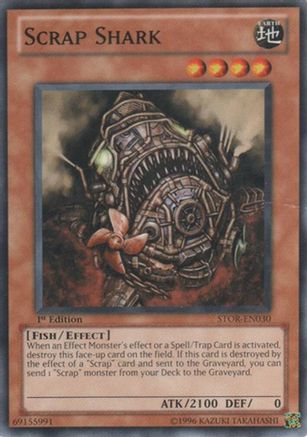 Scrap Shark (STOR-EN030) - Storm of Ragnarok 1st Edition Storm of Ragnarok Yugioh Single Squirtle Squad Card Shop.