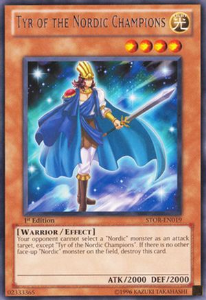 Tyr of the Nordic Champions (STOR-EN019) - Storm of Ragnarok Unlimited Storm of Ragnarok Yugioh Single Squirtle Squad Card Shop.