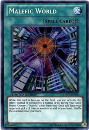 Malefic World (YMP1-EN008) - Bonds Beyond Time Movie Pack Limited Bonds Beyond Time Movie Pack Yugioh Single Squirtle Squad Card Shop.