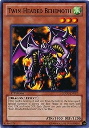 Twin-Headed Behemoth (SDDL-EN017) - Structure Deck: Dragunity Legion 1st Edition Structure Deck: Dragunity Legion Yugioh Single Squirtle Squad Card Shop.