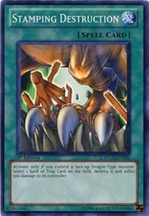Stamping Destruction (SDDL-EN026) - Structure Deck: Dragunity Legion Unlimited Structure Deck: Dragunity Legion Yugioh Single Squirtle Squad Card Shop.