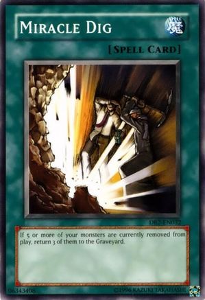 Miracle Dig (DB2-EN032) - Dark Beginning 2 Unlimited Dark Beginning 2 Yugioh Single Squirtle Squad Card Shop.