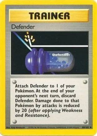 Defender 080/102 - Base Set Unlimited - Uncommon Pokémon Card Base Set Pokemon Single Squirtle Squad Card Shop.