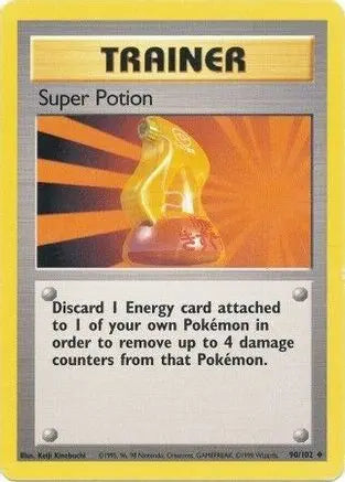 Super Potion 090/102 - Base Set Unlimited - Uncommon Pokémon Card Base Set Pokemon Single Squirtle Squad Card Shop.