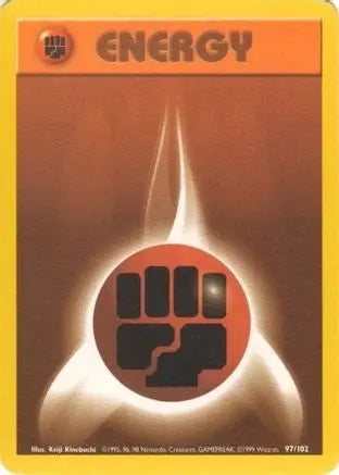 Fighting Energy 097/102 - Base Set Unlimited - Common Pokémon Card Base Set Pokemon Single Squirtle Squad Card Shop.