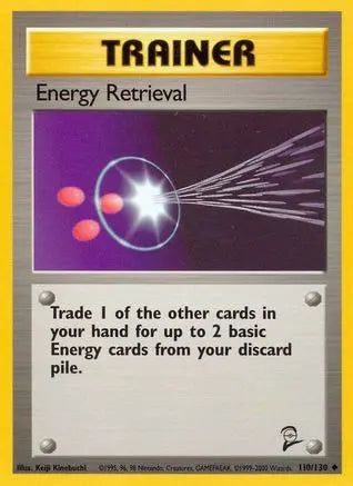Energy Retrieval 110 Base Set 2 - Uncommon Base Set 2 Pokemon Single Squirtle Squad Card Shop.