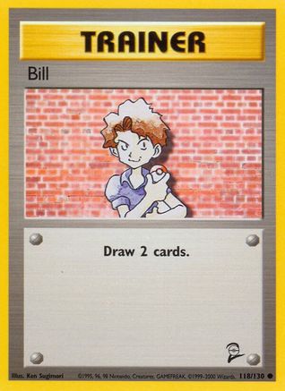 Bill 118 Base Set 2 - Common Base Set 2 Pokemon Single Squirtle Squad Card Shop.