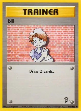 Bill 118 Base Set 2 - Common Base Set 2 Pokemon Single Squirtle Squad Card Shop.