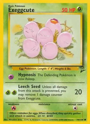 Exeggcute 074 Base Set 2 - Common Base Set 2 Pokemon Single Squirtle Squad Card Shop.