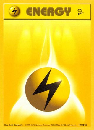 Lightning Energy 128 Base Set 2 - Common Base Set 2 Pokemon Single Squirtle Squad Card Shop.