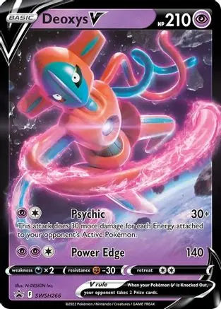 Deoxys V SWSH266 - Holofoil SWSH Sword & Shield Promo Cards - Promo SWSH: Sword & Shield Promo Cards Pokemon Single Squirtle Squad Card Shop.