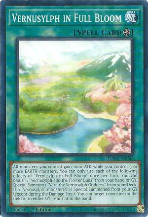 Vernusylph in Full Bloom (DABL-EN066) - Darkwing Blast 1st Edition Darkwing Blast Yugioh Single Squirtle Squad Card Shop.