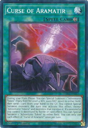 Curse of Aramatir (DABL-EN067) - Darkwing Blast 1st Edition Darkwing Blast Yugioh Single Squirtle Squad Card Shop.