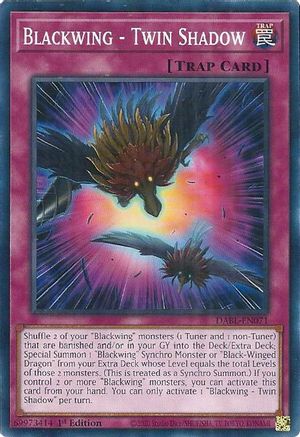 Blackwing - Twin Shadow (DABL-EN071) - Darkwing Blast 1st Edition Darkwing Blast Yugioh Single Squirtle Squad Card Shop.