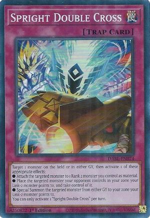 Spright Double Cross (DABL-EN074) - Darkwing Blast 1st Edition Darkwing Blast Yugioh Single Squirtle Squad Card Shop.
