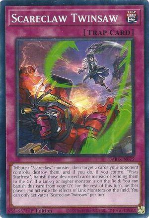 Scareclaw Twinsaw (DABL-EN075) - Darkwing Blast 1st Edition Darkwing Blast Yugioh Single Squirtle Squad Card Shop.