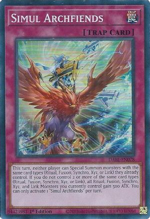 Simul Archfiends (DABL-EN078) - Darkwing Blast 1st Edition Darkwing Blast Yugioh Single Squirtle Squad Card Shop.
