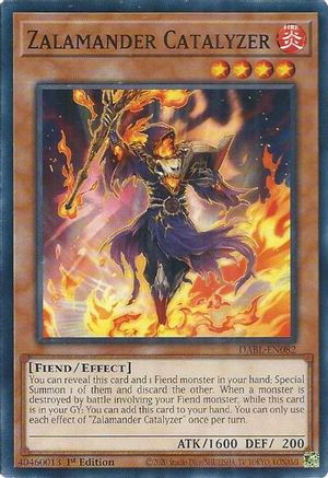 Zalamander Catalyzer (DABL-EN082) - Darkwing Blast 1st Edition Darkwing Blast Yugioh Single Squirtle Squad Card Shop.