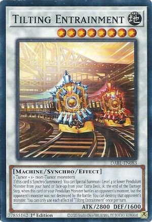 Tilting Entrainment (DABL-EN083) - Darkwing Blast 1st Edition Darkwing Blast Yugioh Single Squirtle Squad Card Shop.