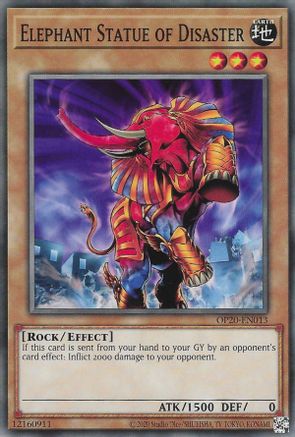 Elephant Statue of Disaster (OP20-EN013) - OTS Tournament Pack 20 Unlimited OTS Tournament Pack 20 Yugioh Single Squirtle Squad Card Shop.